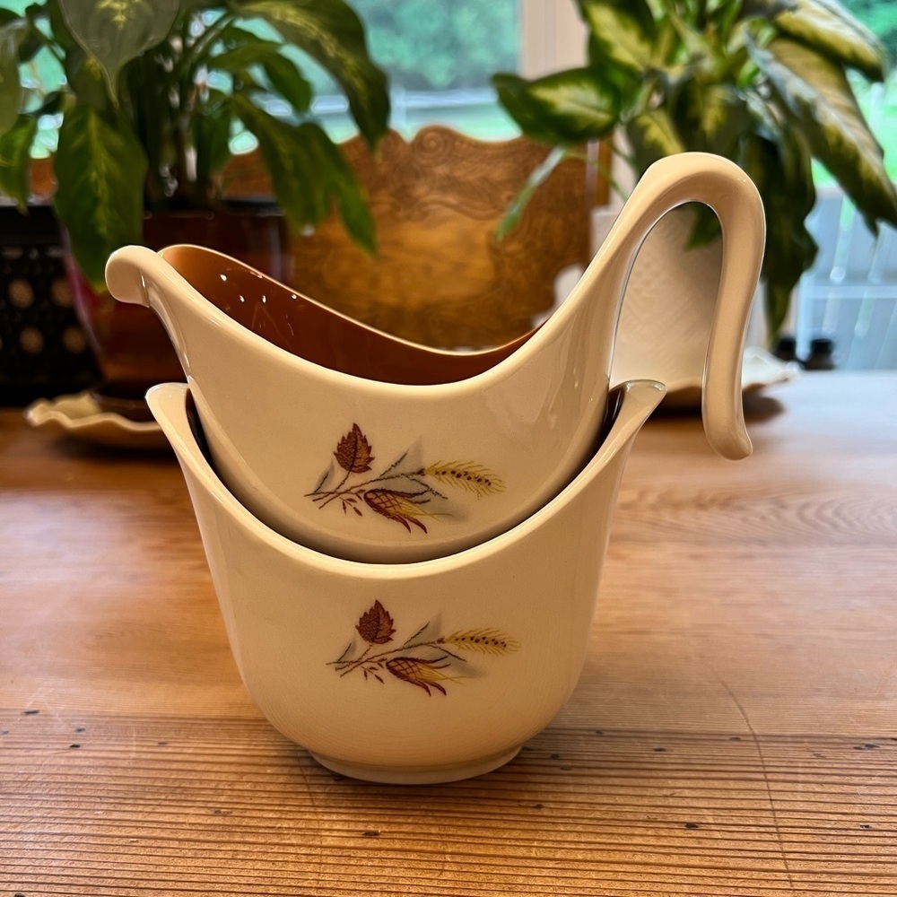 Vintage Earthenware Set of Taylor, Smith and T TS&T: Autumn Harvest